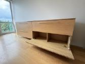 Minimalistinė komoda/sideboard – 240 cm, natūral - nuotraukos Nr. 4