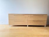 Minimalistinė komoda/sideboard – 240 cm, natūral - nuotraukos Nr. 12