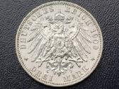 3 markes 1909m. sidabras 900 - nuotraukos Nr. 2