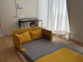 Mažai naudota dvivietė sofa su miegojimo funkcija - nuotraukos Nr. 3