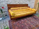 Vintažinė mid century tikmedžio sofa/lova - nuotraukos Nr. 2