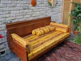 Vintažinė mid century tikmedžio sofa/lova - nuotraukos Nr. 3