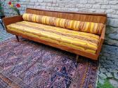 Vintažinė mid century tikmedžio sofa/lova - nuotraukos Nr. 4