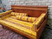 Vintažinė mid century tikmedžio sofa/lova - nuotraukos Nr. 7