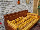 Vintažinė mid century tikmedžio sofa/lova - nuotraukos Nr. 10