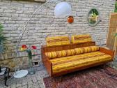 Vintažinė mid century tikmedžio sofa/lova - nuotraukos Nr. 11