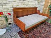 Vintažinė mid century tikmedžio sofa/lova - nuotraukos Nr. 19