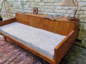 Vintažinė mid century tikmedžio sofa/lova - nuotraukos Nr. 22