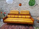 Vintažinė mid century tikmedžio sofa/lova - nuotraukos Nr. 32