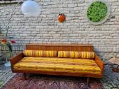 Vintažinė mid century tikmedžio sofa/lova - nuotraukos Nr. 35
