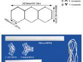 Modernus LED šviestuvas Hexagon - nuotraukos Nr. 5