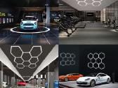 Modernus LED šviestuvas Hexagon - nuotraukos Nr. 13
