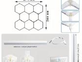 Modernus LED šviestuvas Hexagon - nuotraukos Nr. 6
