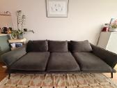 Pilka aksominė sofa - nuotraukos Nr. 4