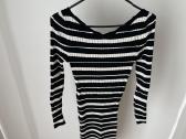 H&m dryžuota prigludusi midi suknelė S dydis - nuotraukos Nr. 2
