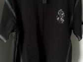 Chrome Hearts juodi marškinėliai su odiniu kryžiau - nuotraukos Nr. 2