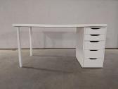 Ikea rašomasis stalas su Alex komoda (5 stalčiai) - nuotraukos Nr. 2