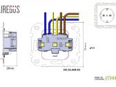 Kištukinis lizdas Liregus Epsilon su įžeminimu - nuotraukos Nr. 7