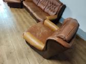 Parduodama odinė naudota sofa ir du foteliai - nuotraukos Nr. 3