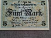 1922 m. Memel (Klaipėda) 5 markių banknotas - nuotraukos Nr. 3