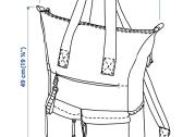 Kuprinė Backpack Världens Ikea, black, 26l - nuotraukos Nr. 3