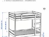 Ikea dviaukštė medinė lova Mydal - nuotraukos Nr. 4