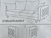 Išskleidžiama sofa „mili“ 3m - nuotraukos Nr. 8
