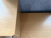 Rasomasis tvirtas kokybiskas stalas 140x60 +kede - nuotraukos Nr. 5