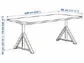 Ikea rašomasis stalas Idasen, 160x80 cm - nuotraukos Nr. 7