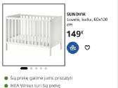 Parduodu Ikea Sundvik kūdikio lovelę - nuotraukos Nr. 3