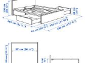 Ikea Malm lova 140x200cm - nuotraukos Nr. 7