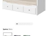 Hemnes Kušetė su 3 stalčiais, 2čiužiniais - nuotraukos Nr. 4