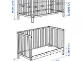 Ikea Gulliver lovytė su ikea su Vyssa čiuziniu - nuotraukos Nr. 4