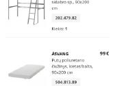 Ikea aukštos lovos rėmas - nuotraukos Nr. 14