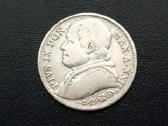 2 liros 1867m. Vatikanas sidabras - nuotraukos Nr. 2