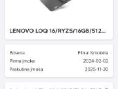 Lenovo Loq 16 gaming laptopas - nuotraukos Nr. 8