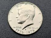 Puse dolerio 1976m. JAV sidabras proof - nuotraukos Nr. 2
