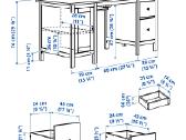 Rašomasis stalas Ikea Hemnes - nuotraukos Nr. 13
