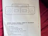 Retro stiliaus dvigubas kasečių grotuvas su radiju - nuotraukos Nr. 2