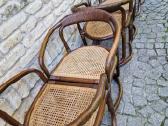 Vintažinės mid century ratango kėdės - nuotraukos Nr. 5