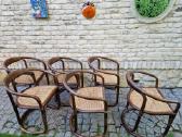 Vintažinės mid century ratango kėdės - nuotraukos Nr. 16