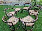Vintažinės mid century ratango kėdės - nuotraukos Nr. 20