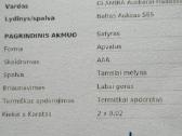 Balto aukso auskarai su safyrais - nuotraukos Nr. 3