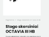 Škoda Octavia 3 stogo bagažinės skersiniai - nuotraukos Nr. 3