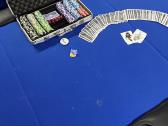 Pokerio stalas su žetonais lagaminu - nuotraukos Nr. 2