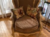 Klasikinė prabangi sofa su foteliu - nuotraukos Nr. 6