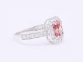 Žiedas su rožiniu LG deimantu (1,74ct) - nuotraukos Nr. 2