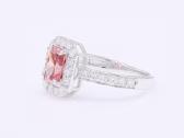 Žiedas su rožiniu LG deimantu (1,74ct) - nuotraukos Nr. 3