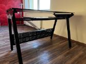 Modernus juodas stiklinis stalas120-60cm - nuotraukos Nr. 4