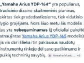Labai kokybiškas Yamaha Arius Ydp-164 - nuotraukos Nr. 10